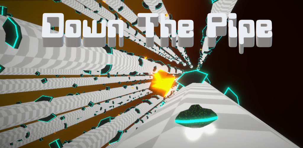 Down The Pipe feature artwork showing the game arena and title treatment.